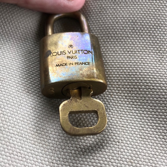 Louis Vuitton Gold Padlock and Key Set - Picture 3 of 5